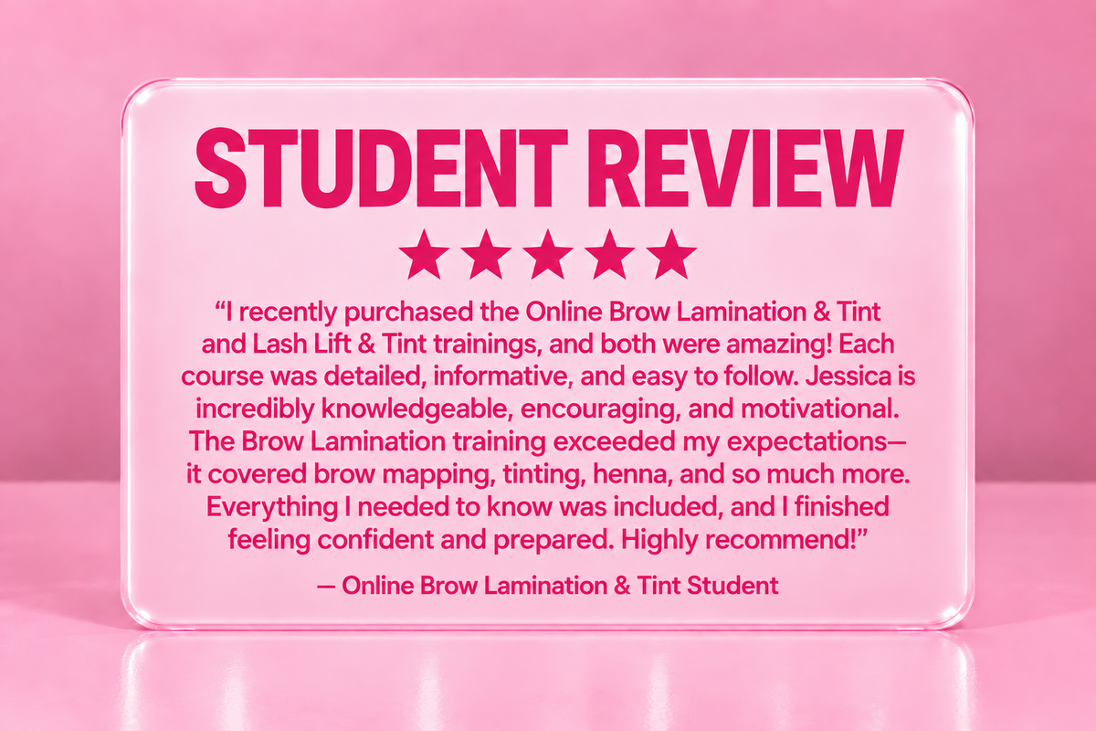 Online Training - Brow Lamination & Tint